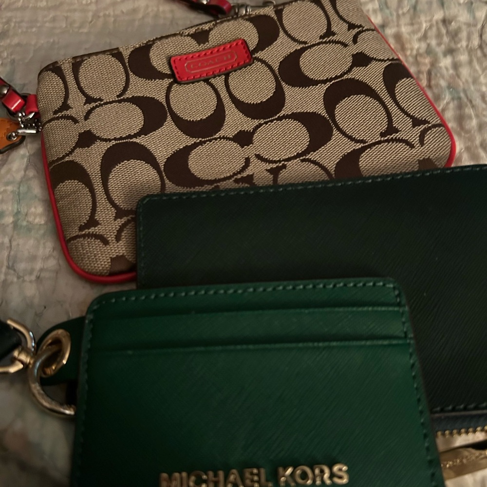 Michael Kors and Coach wristlet pair